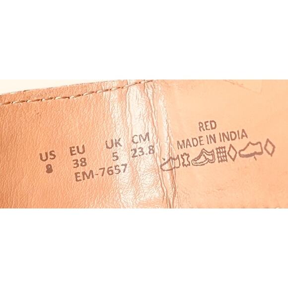 Myra Collandra Hand Tooled Booties Size 8 Western Sandals New w/Bag - Picture 9 of 11